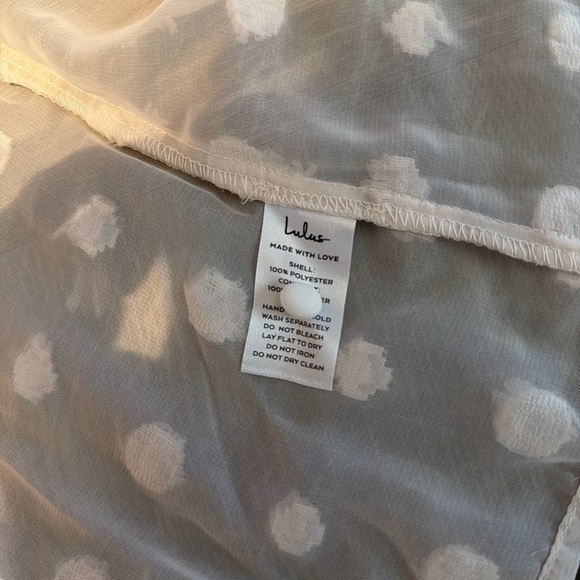 Lulu's Cream Textured Blouse - Picture 5 of 6